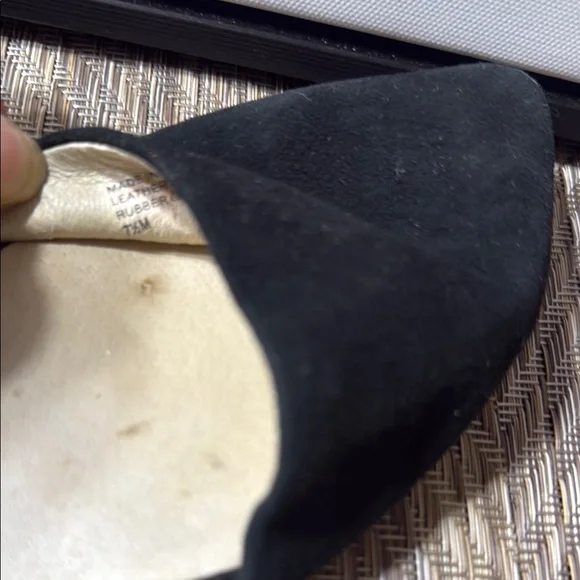 Michael Kors Black D'Orsay Flats with Suede Finish Women SZ 7.5 Box1 - Picture 6 of 6